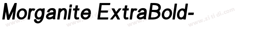 Morganite ExtraBold字体转换